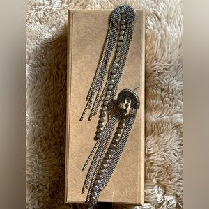 Silver Boho Long Earrings